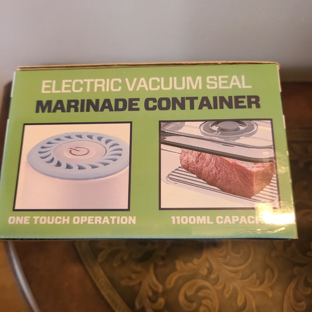 NEW! Cedar Ridge Electric Meat/Marinade Container USB Recharge 1100ml Capacity